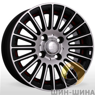 Диски SM 609 MtBPRL (Matt Black Polished Red Line) Storm